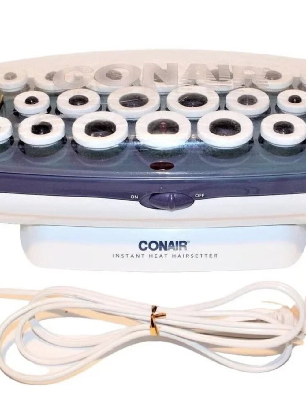 Conair Hot Rollers Instant Heat Hairsetter CHV21 Flocked 3 Sizes Curlers 18 Clip